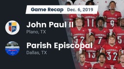 Recap: John Paul II  vs. Parish Episcopal  2019