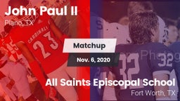 Matchup: John Paul II High vs. All Saints Episcopal School 2020