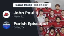 Recap: John Paul II  vs. Parish Episcopal  2021