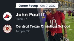 Recap: John Paul II  vs. Central Texas Christian School 2022