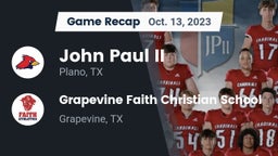 Recap: John Paul II  vs. Grapevine Faith Christian School 2023