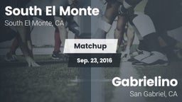 Matchup: South El Monte High vs. Gabrielino  2016