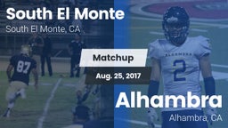 Matchup: South El Monte High vs. Alhambra  2017