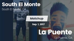 Matchup: South El Monte High vs. La Puente  2017