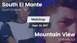 Matchup: South El Monte High vs. Mountain View  2017