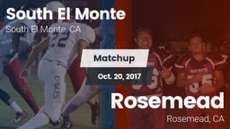 Matchup: South El Monte High vs. Rosemead  2017