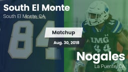 Matchup: South El Monte High vs. Nogales  2018