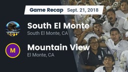 Recap: South El Monte  vs. Mountain View  2018