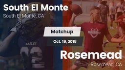 Matchup: South El Monte High vs. Rosemead  2018