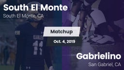 Matchup: South El Monte High vs. Gabrielino  2019