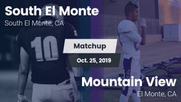 Matchup: South El Monte High vs. Mountain View  2019