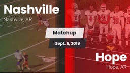 Matchup: Nashville High vs. Hope  2019