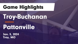 Troy-Buchanan  vs Pattonville  Game Highlights - Jan. 5, 2024