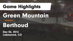 Green Mountain  vs Berthoud  Game Highlights - Dec 06, 2016