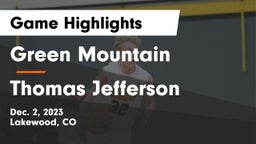 Green Mountain  vs Thomas Jefferson  Game Highlights - Dec. 2, 2023