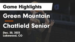 Green Mountain  vs Chatfield Senior  Game Highlights - Dec. 20, 2023