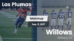 Matchup: Las Plumas High vs. Willows  2017