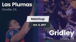 Matchup: Las Plumas High vs. Gridley  2017