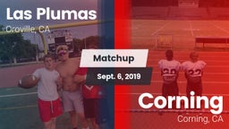 Matchup: Las Plumas High vs. Corning  2019