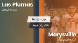Matchup: Las Plumas High vs. Marysville  2019