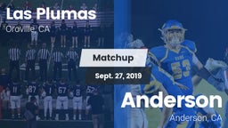 Matchup: Las Plumas High vs. Anderson  2019