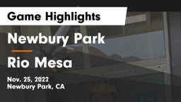 Newbury Park  vs Rio Mesa  Game Highlights - Nov. 25, 2022