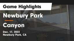 Newbury Park  vs Canyon  Game Highlights - Dec. 17, 2022