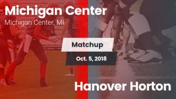 Matchup: Michigan Center vs. Hanover Horton 2018