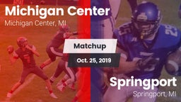 Matchup: Michigan Center vs. Springport  2019