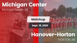 Matchup: Michigan Center vs. Hanover-Horton  2020