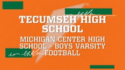 Michigan Center football highlights Tecumseh High School