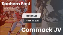 Matchup: Sachem East High vs. Commack JV 2017