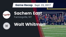 Recap: Sachem East  vs. Walt Whitman 2017