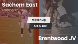 Matchup: Sachem East High vs. Brentwood JV 2018