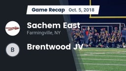 Recap: Sachem East  vs. Brentwood JV 2018