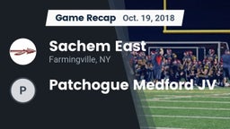Recap: Sachem East  vs. Patchogue Medford JV 2018