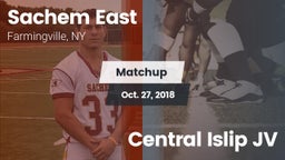 Matchup: Sachem East High vs. Central Islip JV 2018