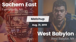 Matchup: Sachem East High vs. West Babylon  2019