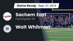 Recap: Sachem East  vs. Walt Whitman 2019