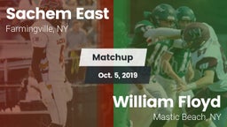 Matchup: Sachem East High vs. William Floyd  2019