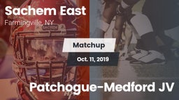 Matchup: Sachem East High vs. Patchogue-Medford JV 2019
