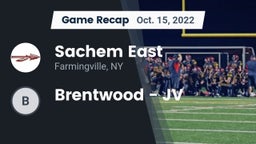 Recap: Sachem East  vs. Brentwood - JV 2022