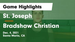 St. Joseph  vs Bradshaw Christian  Game Highlights - Dec. 4, 2021