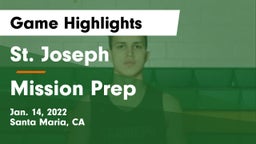 St. Joseph  vs Mission Prep Game Highlights - Jan. 14, 2022