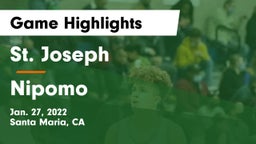 St. Joseph  vs Nipomo  Game Highlights - Jan. 27, 2022