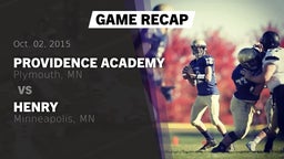 Recap: Providence Academy  vs. Henry  2015