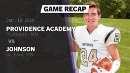 Recap: Providence Academy  vs. Johnson  2016