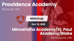 Matchup: Providence Academy vs. Minnehaha Academy/St. Paul Academy/Blake  2016