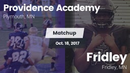 Matchup: Providence Academy vs. Fridley  2017