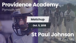 Matchup: Providence Academy vs. St Paul Johnson  2018